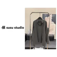 SU 皮衣休闲中长款标准复古女装上衣日式气质立领 H0798