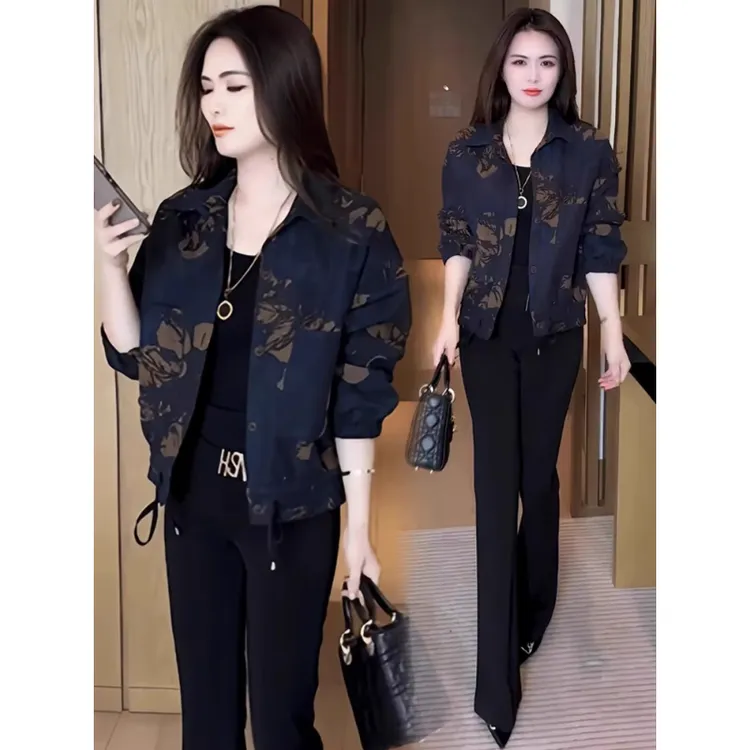 拉夏贝尔小个子短款外套女士2025春秋季新款夹克休闲百搭长袖上衣