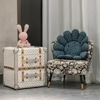 【ZC·宗宸家居】温馨居家奶油白色老花时尚小边几床头柜56*46*63cm