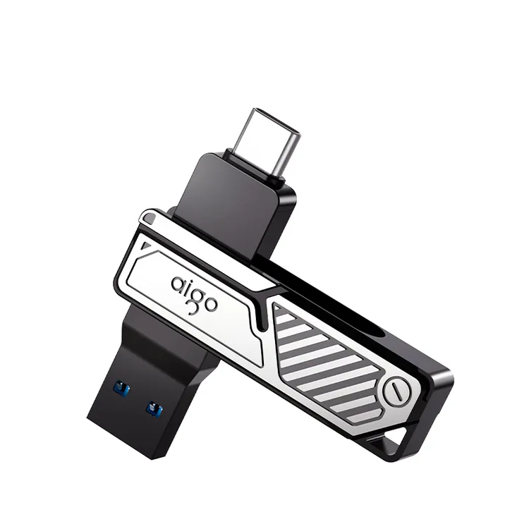 aigo/爱国者type-c机甲风U盘U382车载 手机两用优盘大容量USB3.2 