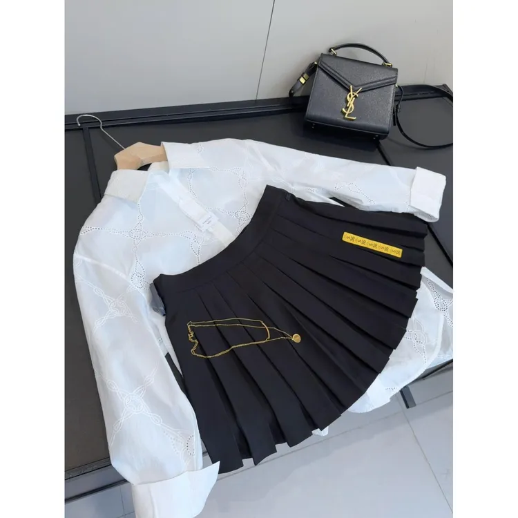 走西班牙！减龄时尚百搭高腰显瘦百褶休闲短裙半身裙