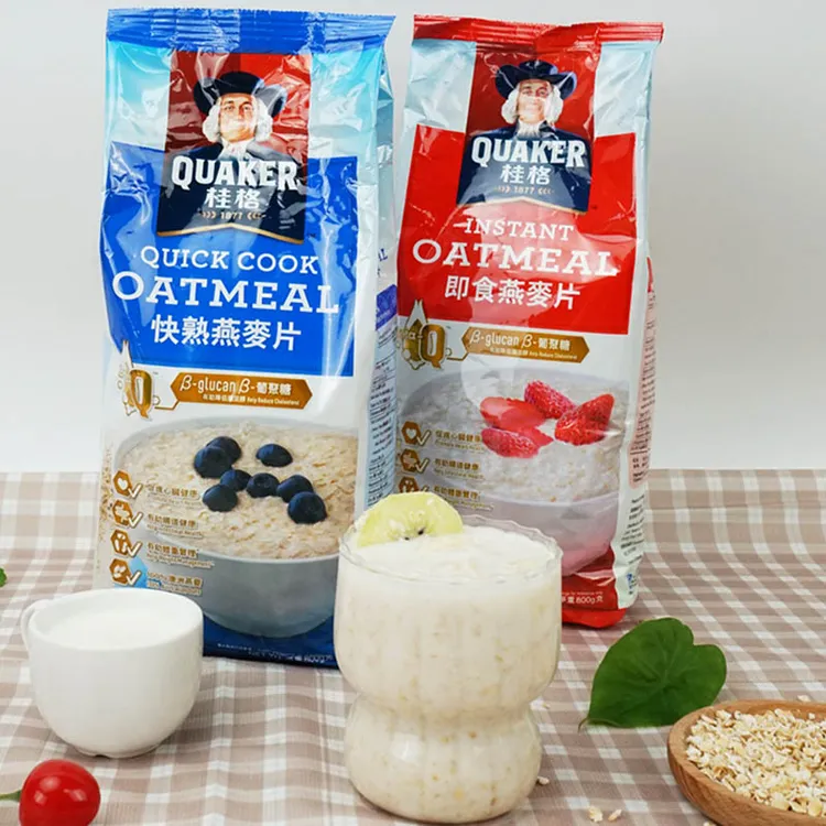 香港进口港版桂格即食燕麦片免煮冲饮燕麦片代餐早餐京东送货上门