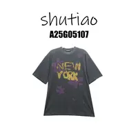【SHUTIAO】2025夏季:新款小众设计款T恤A25G05107