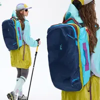 户外运动徒步登山旅行拼色休闲28L双肩背包0330-1