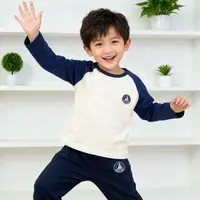 【插肩袖长袖T】秋季萌娃穿搭纯棉韩版圆领长袖针织休闲男女