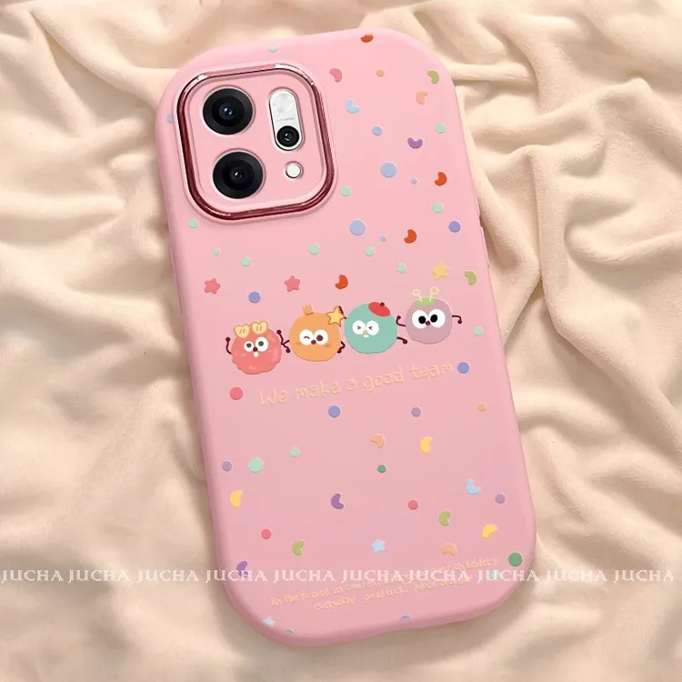 适用opporeno14pro手机壳趣味女个性卡通ren14por全包镜头软硅胶