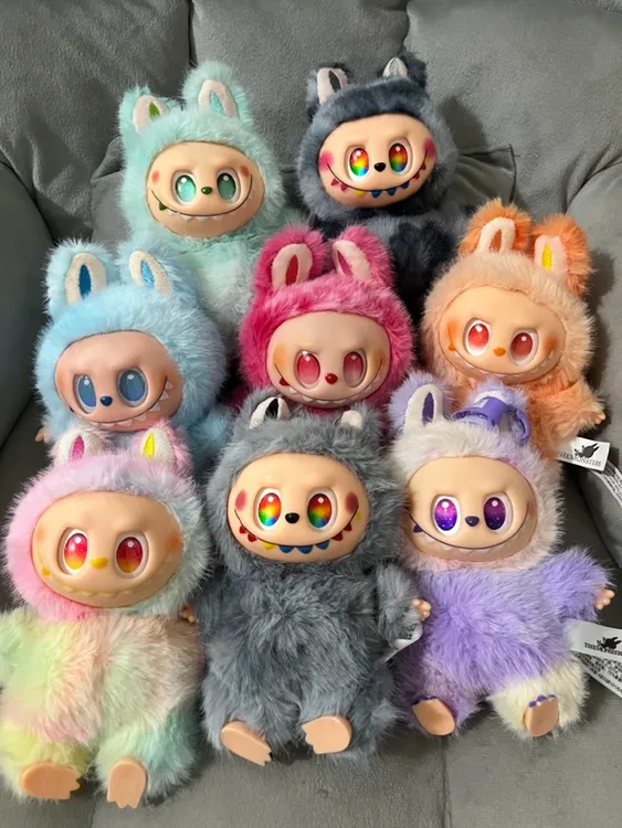 【潮玩公仔】搪胶毛绒娃娃布布玩偶拉布拉嘟新款儿童玩具挂件盲盒