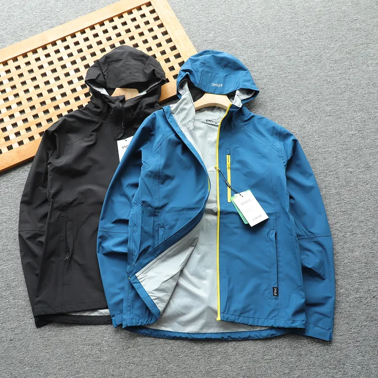 德单 防风防大雨 全压胶内里户外男女硬壳冲锋衣外套【腋下带拉链】
