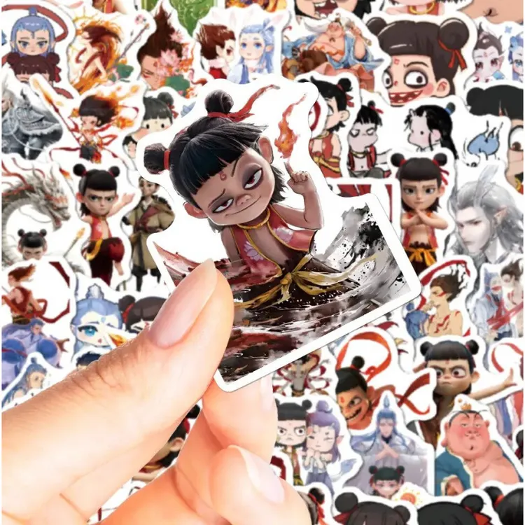 哪吒之魔童降世哪吒敖丙国漫可爱卡通贴纸哪吒搞笑表情包手机贴纸