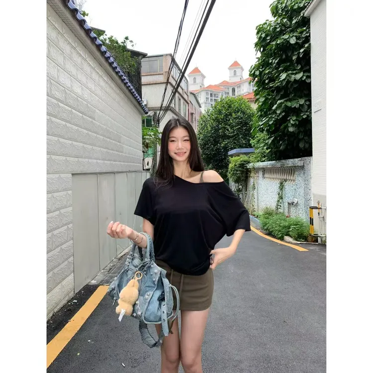 withmin凉皮 凉感夏日 夏季百搭罩衫防晒显瘦休闲T恤上衣2523015