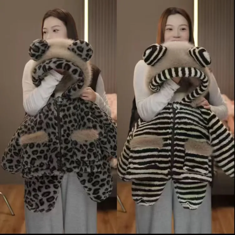 儿童三层加厚省服2025新款男女童保暖冬款套装加绒夹棉加厚家居服