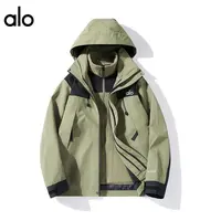 ALO户外三合一冲锋衣男女可拆卸防风防水情侣登山服夹克品牌外套