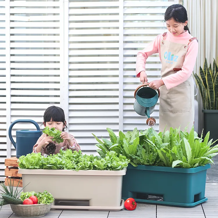 带轮可移动阳台加厚环保长方形大号耐用种植蔬菜专用花盆树脂家用