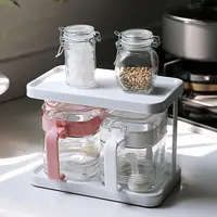 双层台式调料架家用厨房用品日式调料架现代简约收纳架置物架