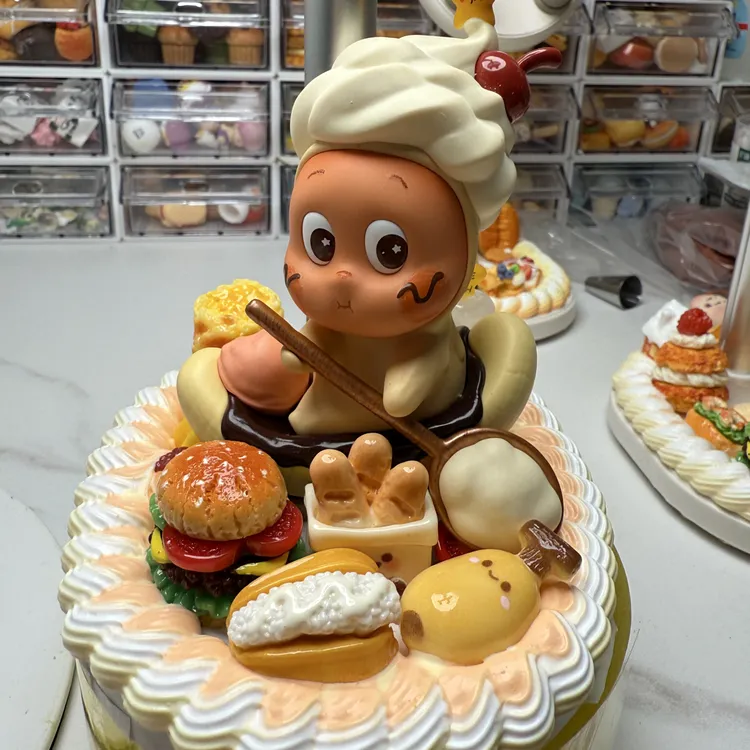 奶油胶小天手机支架星星人