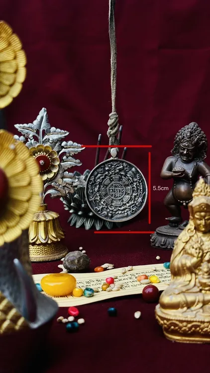 藏式纯手工九宫牌通用/材质/老料/霸王熊/直径5.5公分 /克47