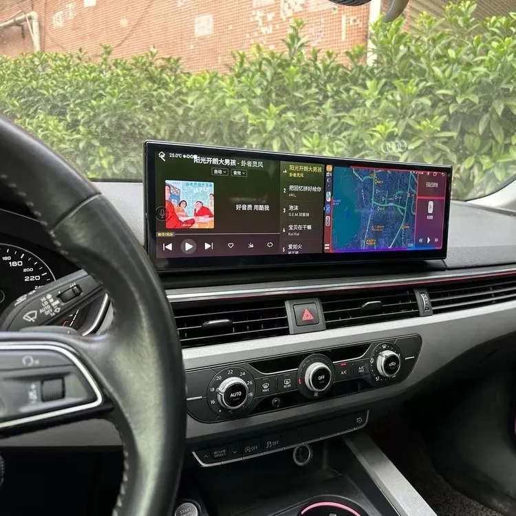 奥迪A4L-Q5L-A5-A6L大屏巨屏导航360全景一体机carplay倒车影像