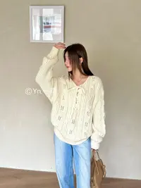 糯-韩系绑带含20羊毛衣819