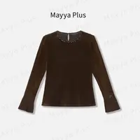 【浪漫剧场】Mayya Plus麦芽定制气质显瘦流光风针织上衣32537109