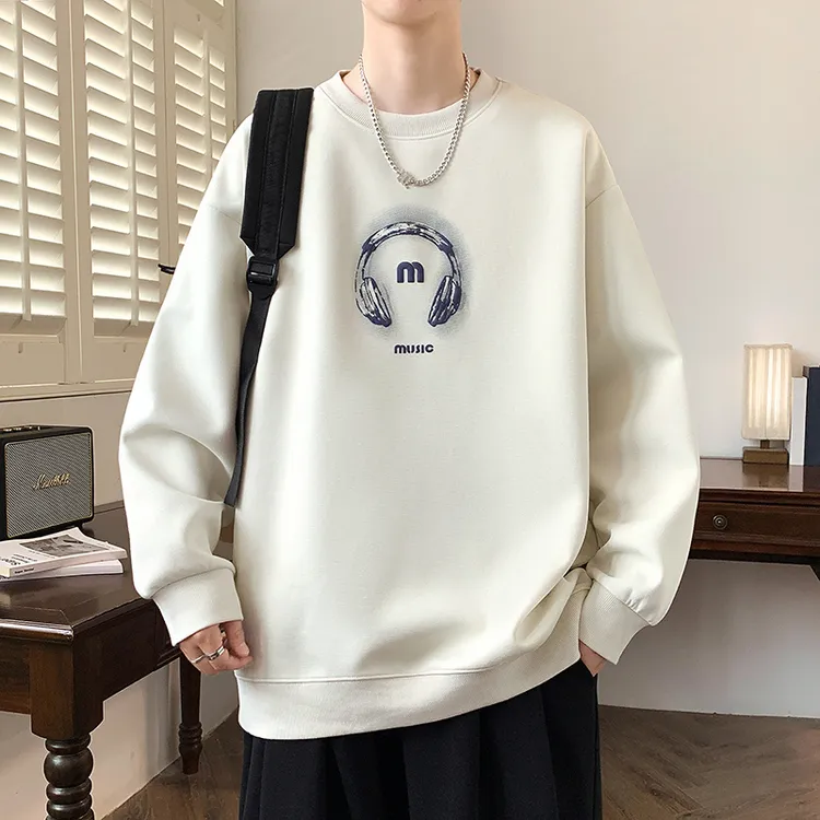 新款卫衣男款春秋2025潮流百搭青少年套头打底衫初中学生长袖T恤