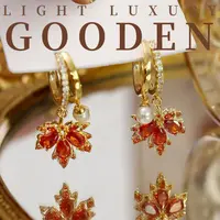 铜合金耳饰 Gooden岛家【香山红叶】高级感小众气质时尚轻奢耳环