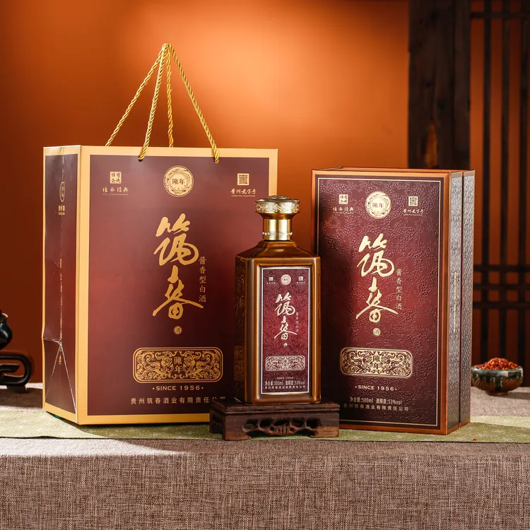筑春陈年酱香型白酒500ml53%Vol