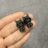 【倔老头工厂】和田玉青玉前兔似锦吊坠 精美 雕刻款多样性发一