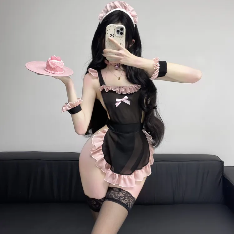 性感内衣免脱女仆制服诱惑性床上胸显大约会战袍