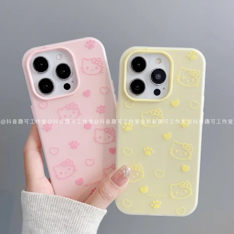 果冻壳适用iphone16promax苹果15/14/13华为小米凯蒂ins潮手机壳