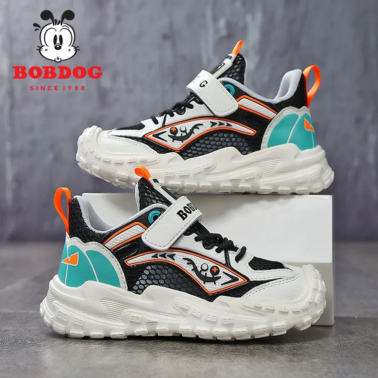 巴布豆男童鞋子2025春夏新款儿童老爹鞋中大童男孩单网运动鞋潮牌