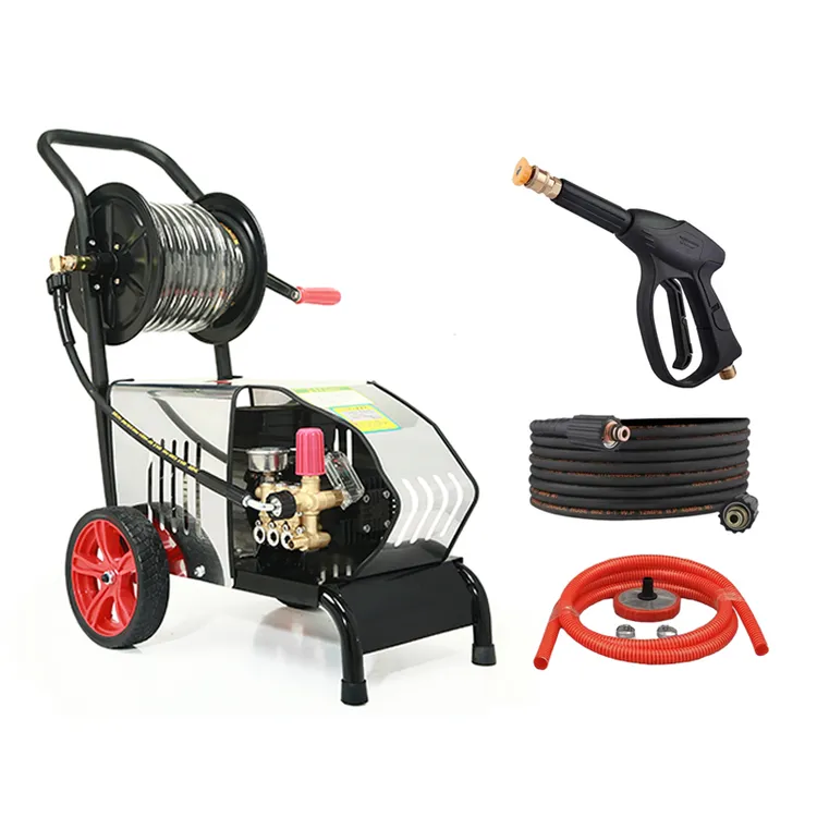 曼斯通洗车机220v380V家用商用洗车泵清洗机洗车神器水枪