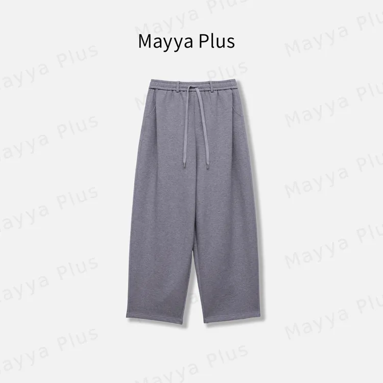 【周末派】Mayya Plus麦芽定制秋季流光风休闲百搭香蕉卫裤32537076