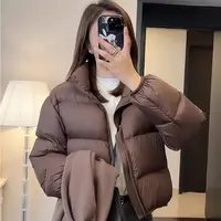 【反季清仓】肯豆款立领女款加厚短款白鸭绒羽绒服爆款外套