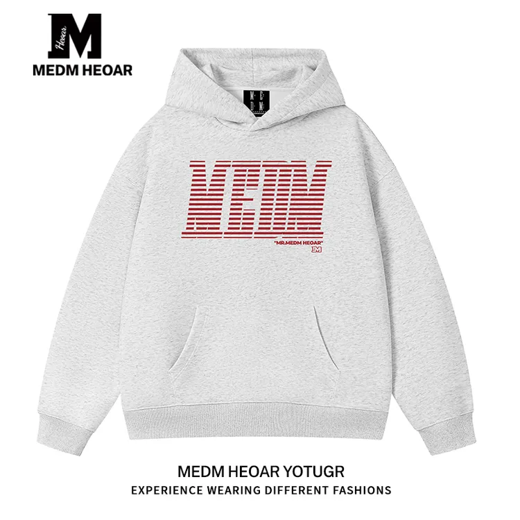 【三标齐全】MEDM HEOAR国潮牌连帽卫衣重磅简约休闲情侣帽衫秋冬