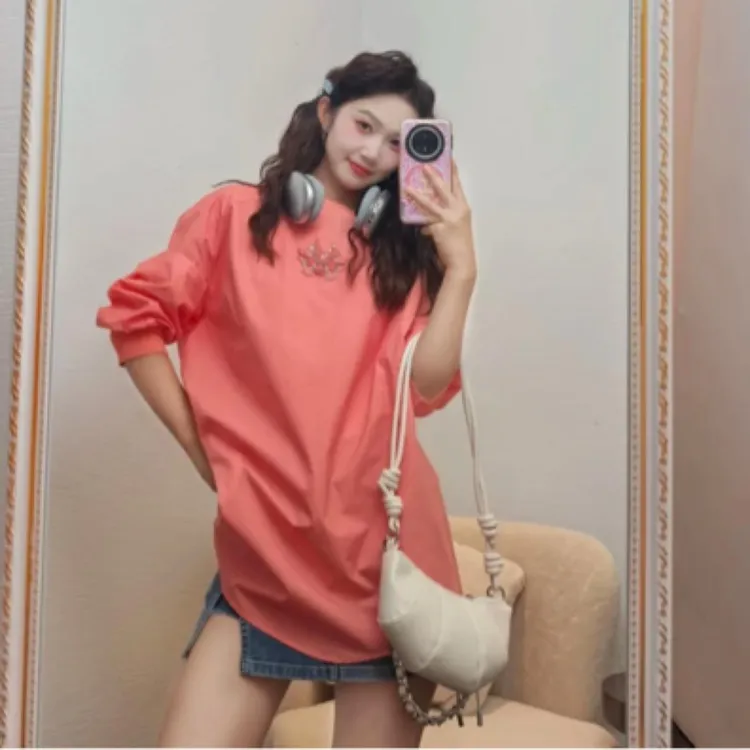 GIRDEAR/哥弟新款简约通勤手工珠钻龙头夏日防花朵钉珠防晒