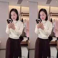 2025常规INS毛针织衫洋气落肩百搭网红显瘦气质