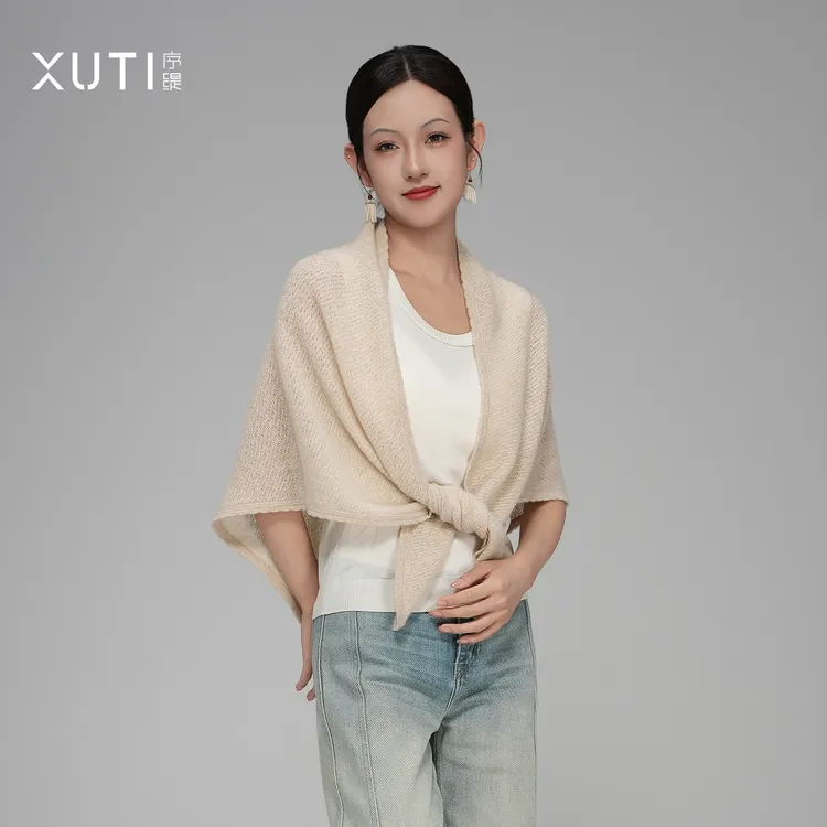 序缇秋冬新款复古国风新中式时尚百搭女士山羊绒披肩H87-18253