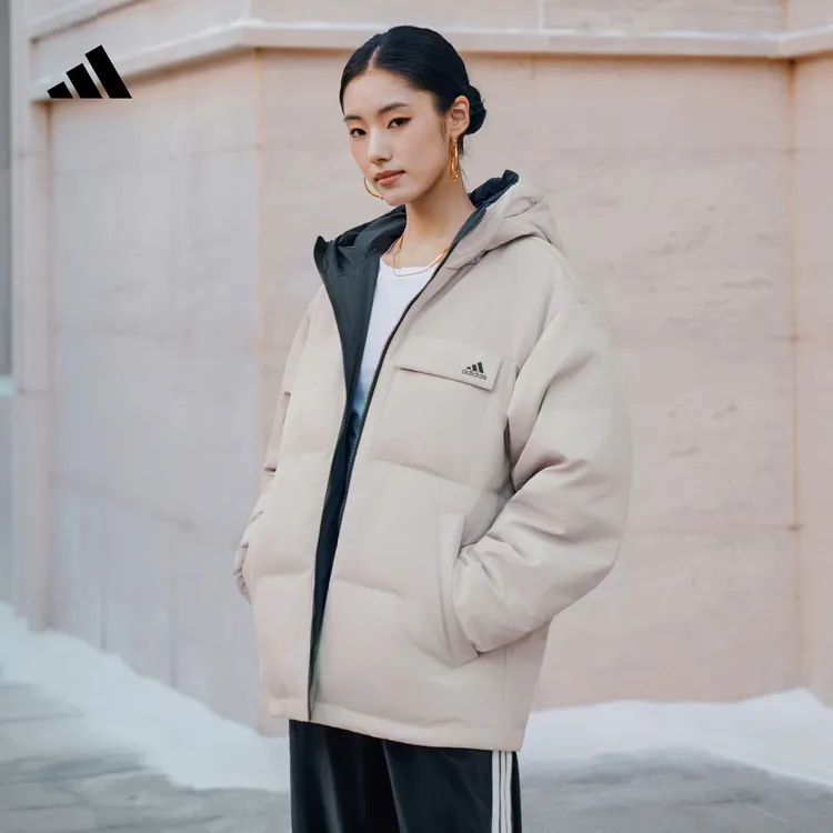 流光风阿迪达斯轻运动男女600蓬鸭绒好羽绒运动保暖羽绒服 IV7570