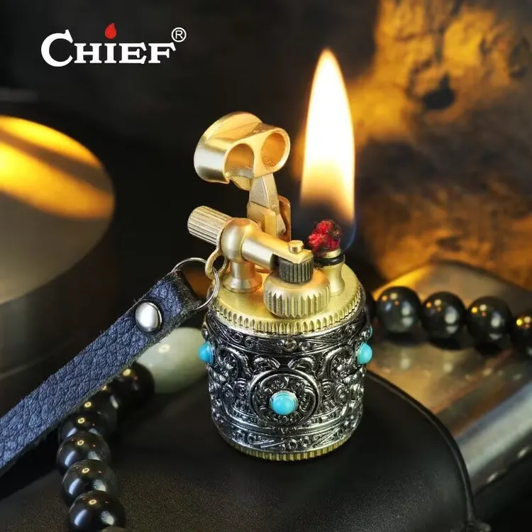 CHIEF首领二代小胖墩高档煤油打火机男女礼物复古个性创意打火机