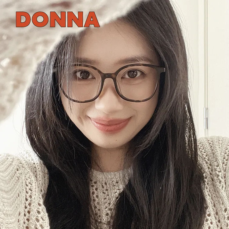 【哆哪玳瑁框】DONNA眼镜框素颜潮黑框时尚简约方圆早八素颜NB10002