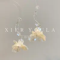 铜合金耳饰 【喜儿ula】3-11-3「那年花开」复古仙气花朵灵动气质耳环