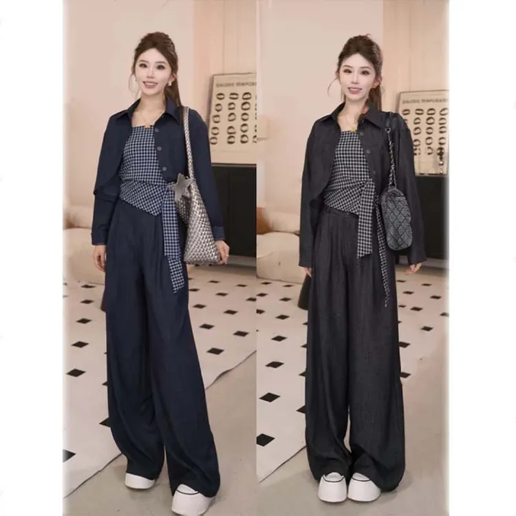【三件套】2025年春秋季上新气质时尚三件套套装女DM0001