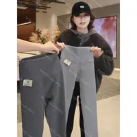 SHIIEELL户外修身休闲裤弹力山羊绒打底高腰加厚打底裤Z9909