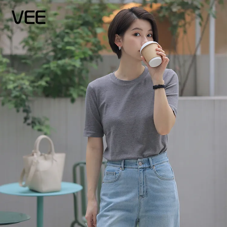 VEE【轻氧T】多色亲肤四季可穿圆领百搭T恤可内搭可叠穿