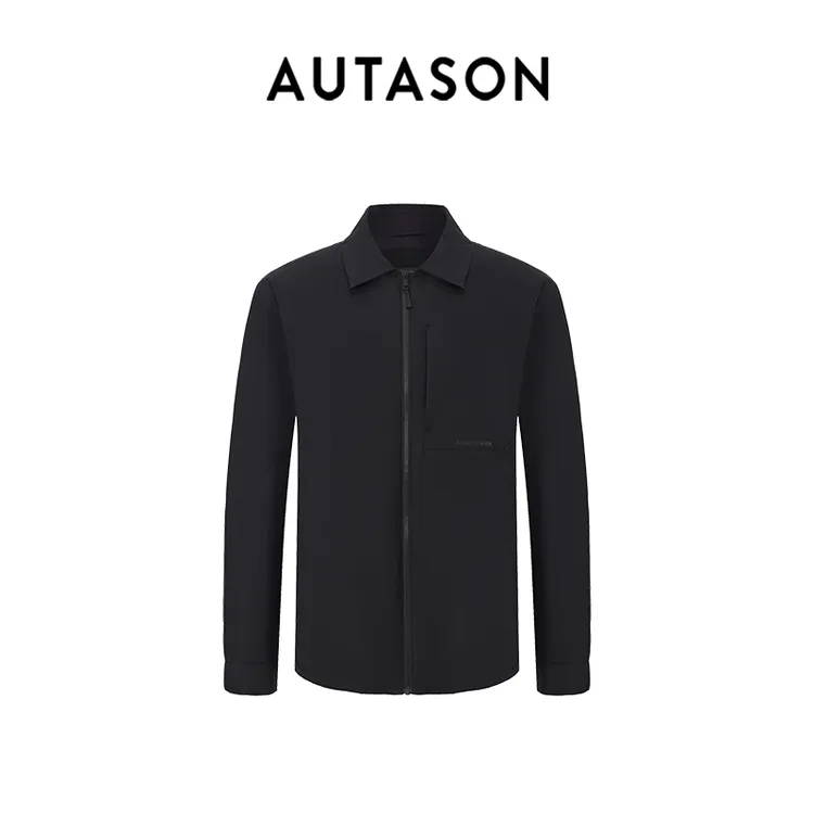 【25秋冬新品】AUTASON奥德臣男士黑色休闲棉服外套