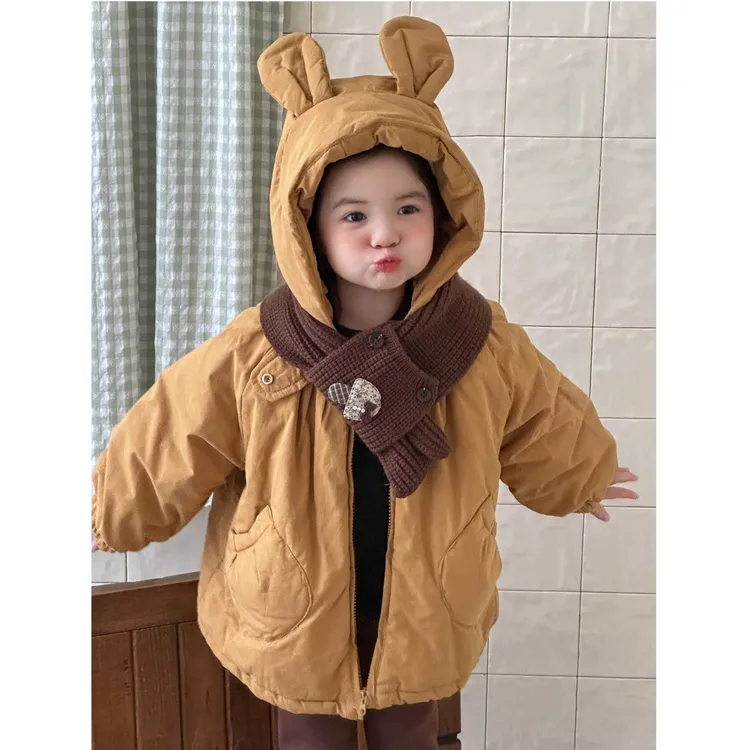 【BaoBao】正版2025冬款加毛毛加棉耳朵外套25616