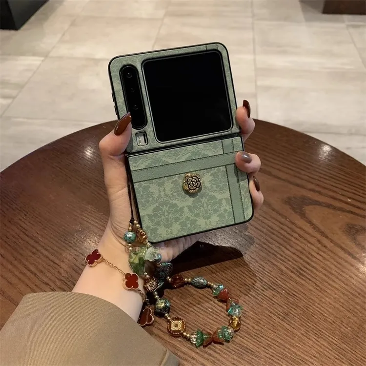 适用华为Pura X手机壳折叠屏复古绿色印花潮牌个性全包防摔保护套