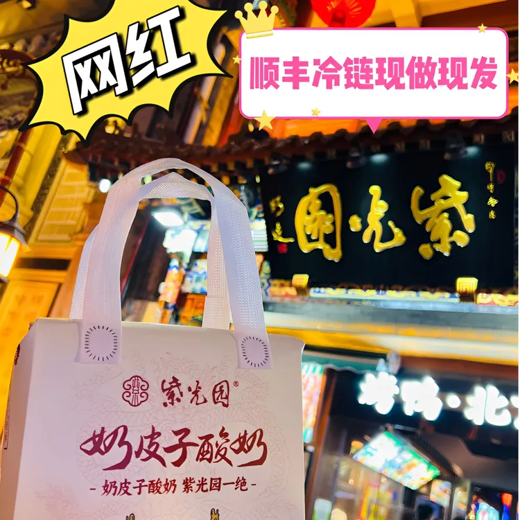 紫光园北京紫光园小吃美食自制奶皮子酸奶顺丰北京特产正品新日期