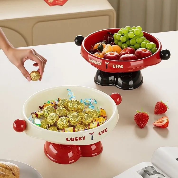 多巴胺果盘客厅茶几家用高端精致高颜值2025新款新家乔迁零食盘LY