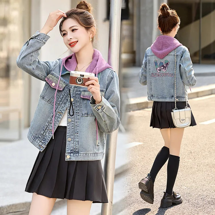 牛仔外套女装2025春装春天衣服新款时尚小个子洋气春秋百搭牛仔服